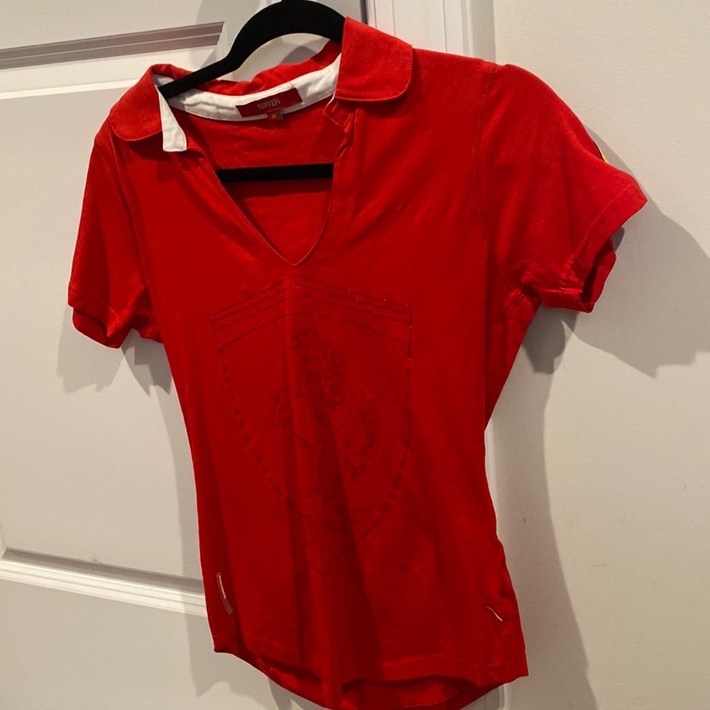 One of a kind red Ferrari junior t shirt!